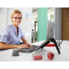 Contour RollerMouse Red Plus - Ergonomic Central Pointing Device in Black & Silver - Enhance Your Productivity!